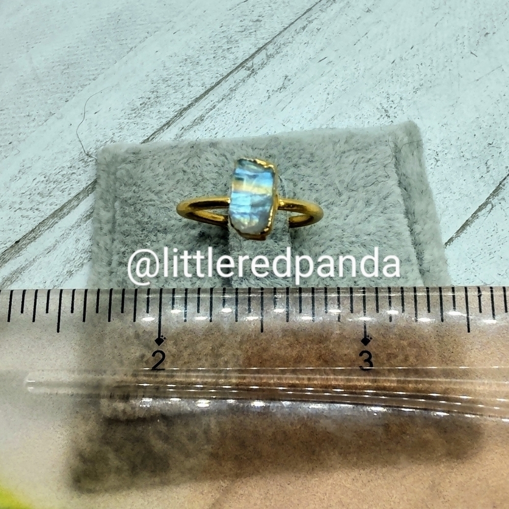 Moonstone adjustable ring - Picture 5 of 7